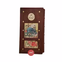 کتاب دیوان عطار نیشابوری پالتویی  قاب کشویی جلد چرم پلاک دار  کاغذ تحریر  از نشر پیام عدالت در دو رنگ تیره و روشن