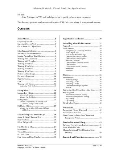 خرید و دانلود نسخه کامل کتاب Microsoft Word: Visual Basic for Applications (Word VBA Techniques)