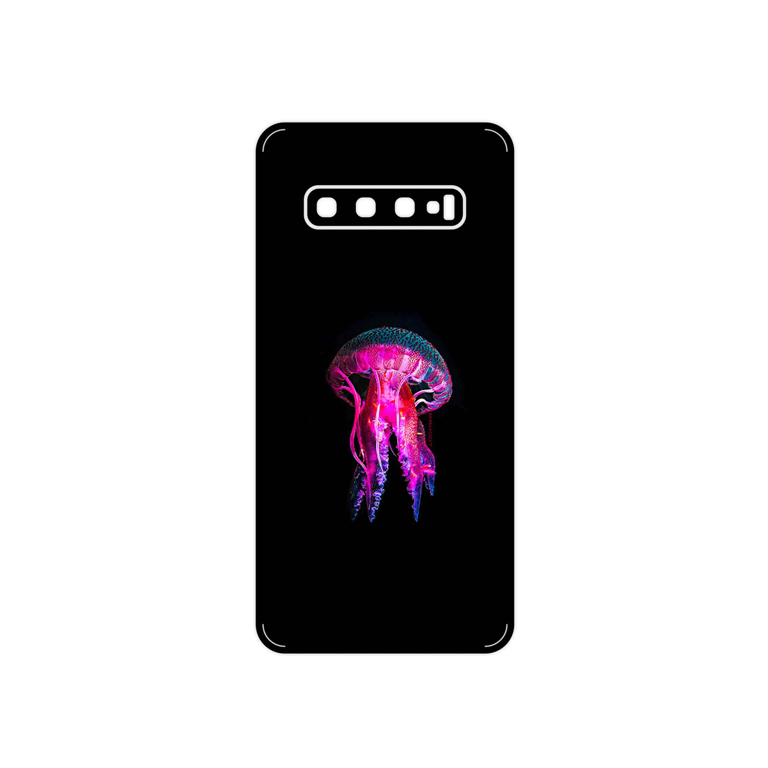 برچسب پوششی ماهوت مدل jellyfish مناسب برای گوشی موبایل سامسونگ Galaxy S10
