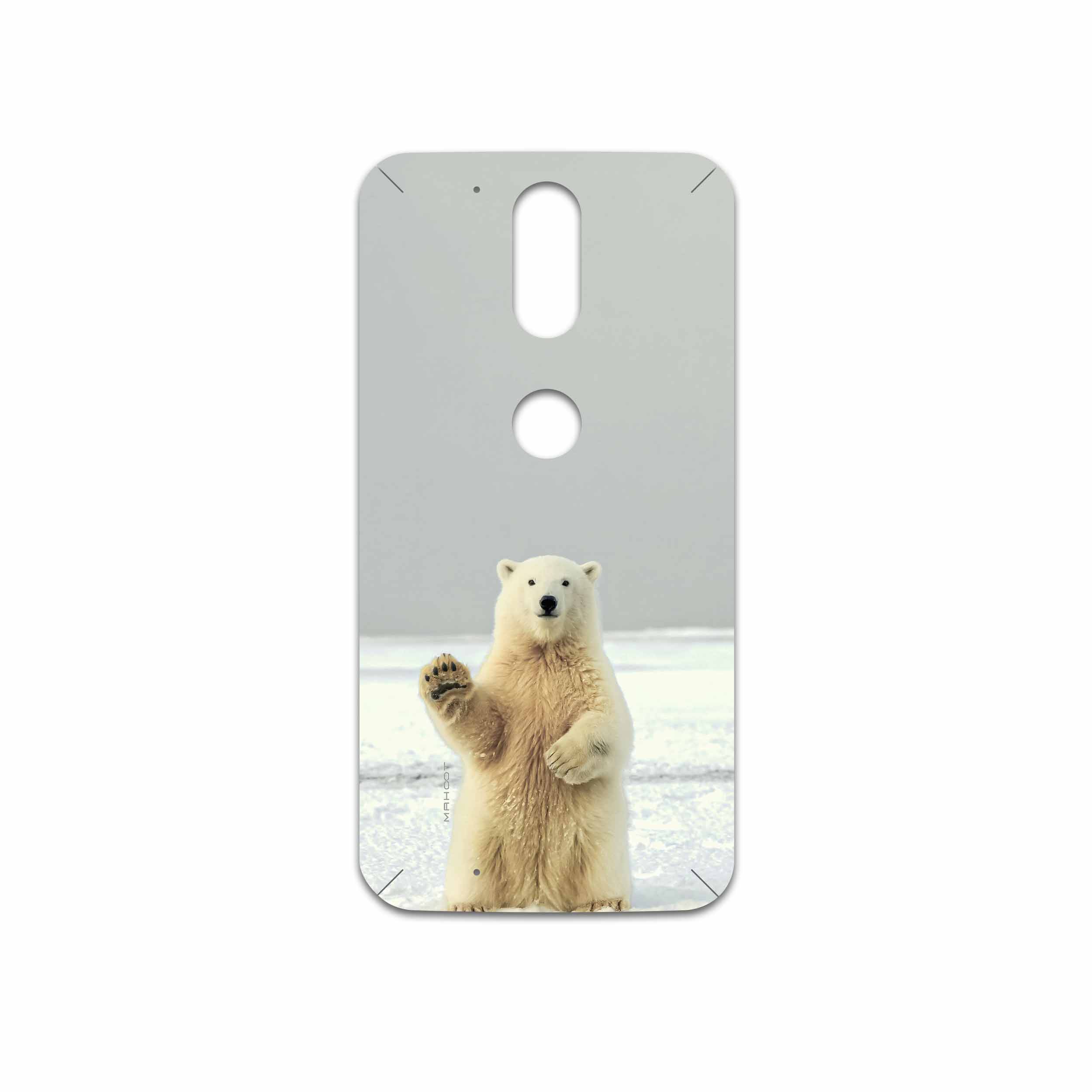 برچسب پوششی ماهوت مدل Polar bear مناسب برای گوشی موبایل موتورولا Moto G4