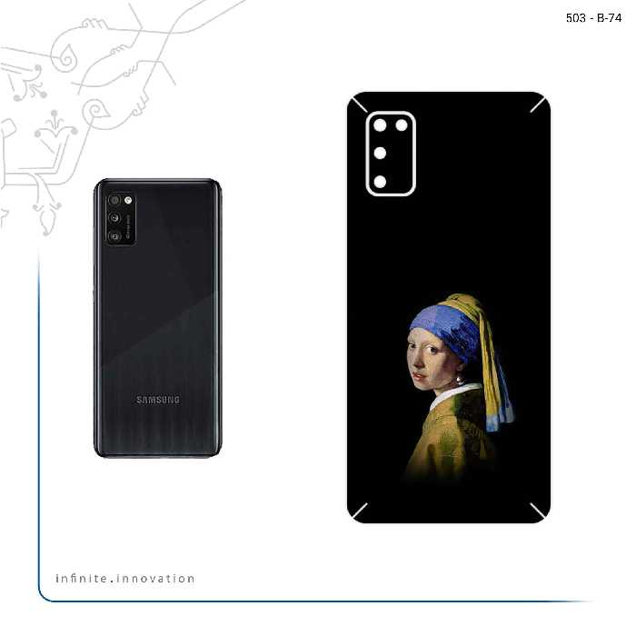 برچسب پوششی ماهوت مدل Girl with a Pearl Earring of Vermeer مناسب برای گوشی موبایل سامسونگ Galaxy A41