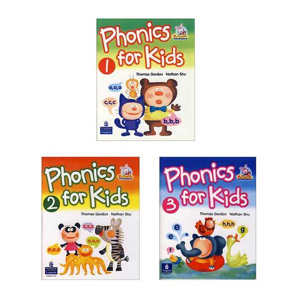 کتاب phonics For Kids اثر Thomas Gordon and Nathan shu نشر ابداع 3 جلدی