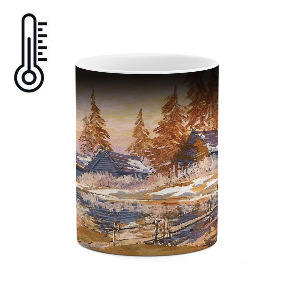 ماگ حرارتی کاکتی طرح نقاشی مدل mgh13822