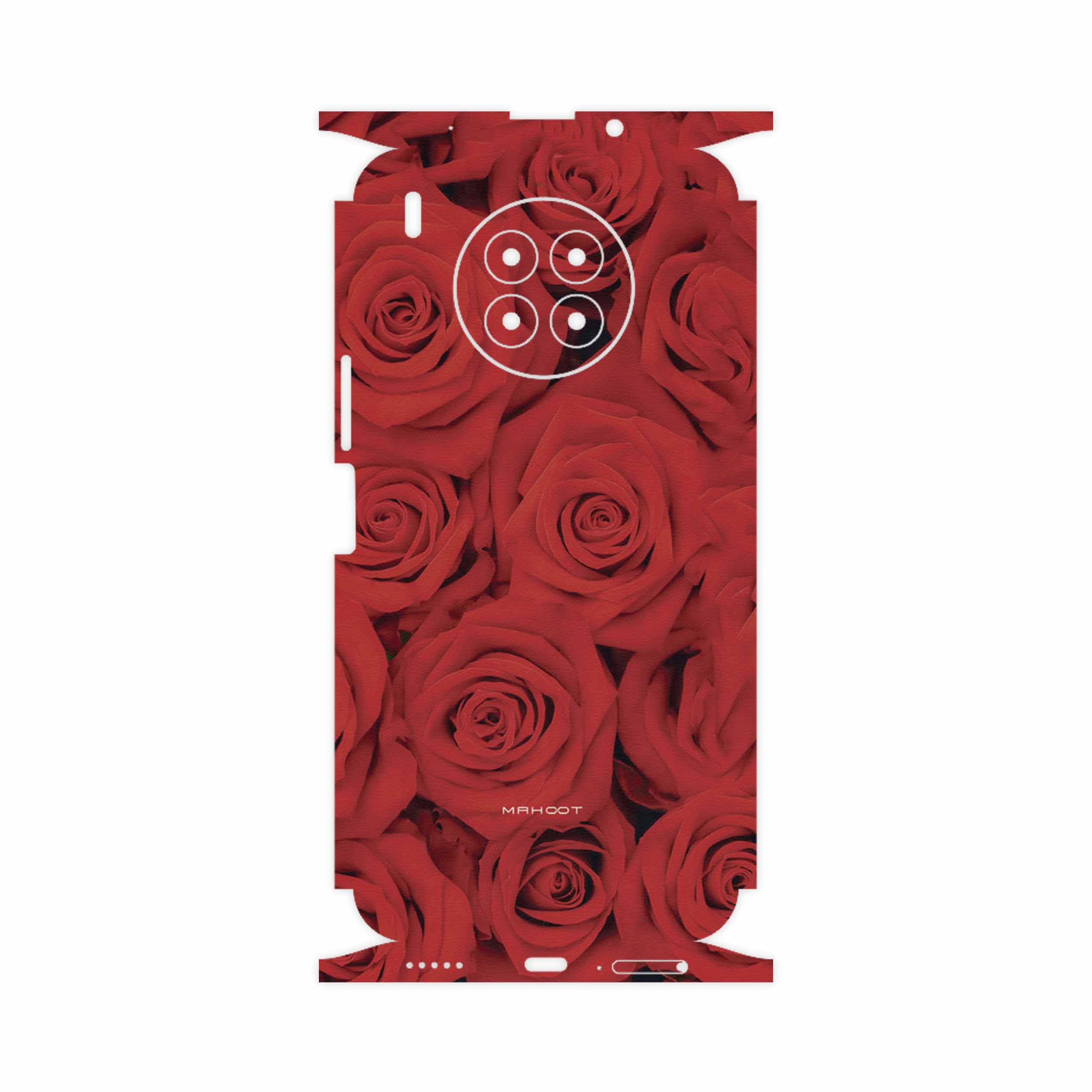 برچسب پوششی ماهوت مدل Red-Flower-FullSkin مناسب برای گوشی موبایل هوآوی Nova 8i