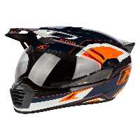 کلاه کاسکت موتورسیکلت چند رنگ KRIOS PRO CARBON ADV RALLY MOTORCYCLE ایمنی ORANJ Klim