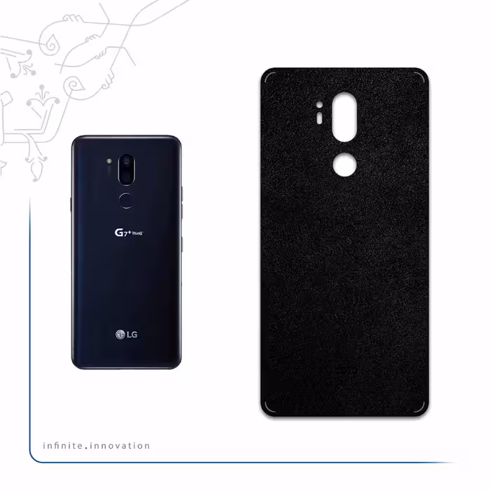 برچسب پوششی ماهوت مدل Black-Chamois-Leather مناسب برای گوشی موبایل ال جی G7 PLUS THINQ