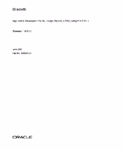 خرید و دانلود نسخه کامل کتاب Oracle9i Application Developer's Guide - Large Objects (LOBs) using Pro*C/C