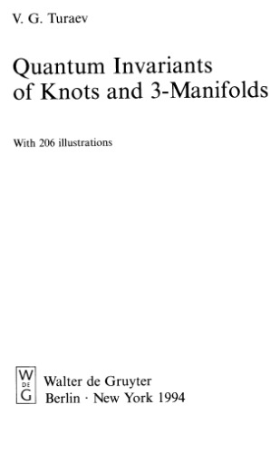 خرید و دانلود نسخه کامل کتاب Quantum Invariants of Knots and 3-Manifolds