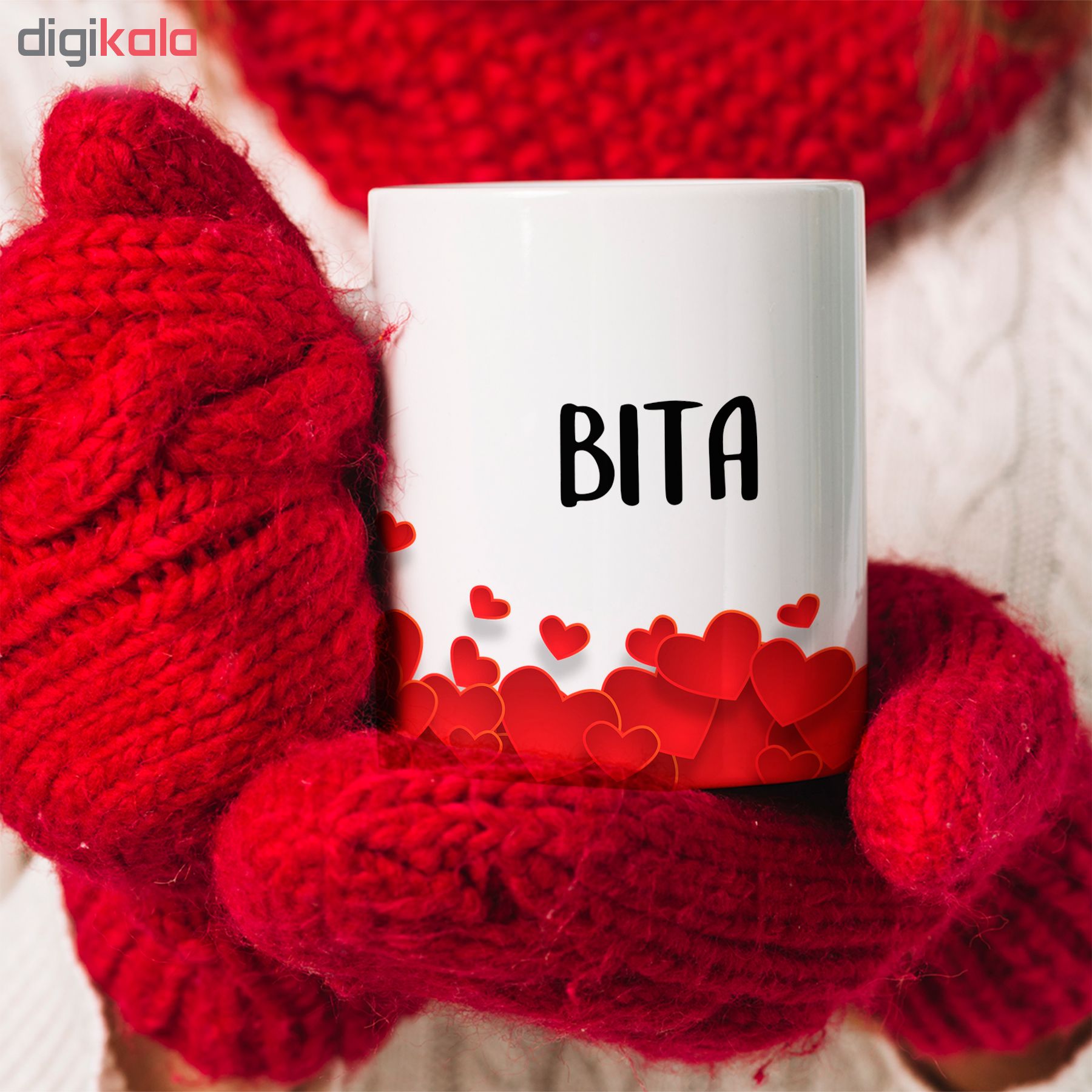 ماگ طرح قلب مدل بیتا