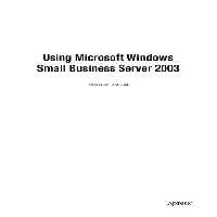 خرید و دانلود نسخه کامل کتاب Using Microsoft Windows Small Business Server 2003