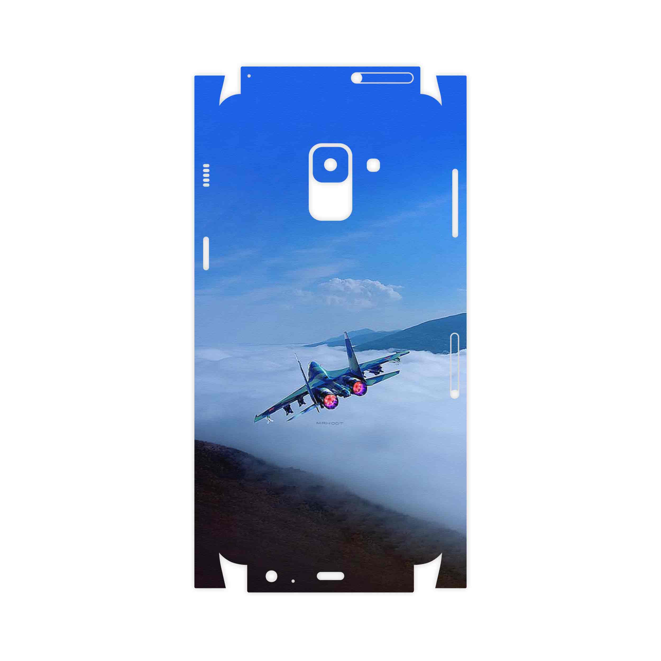 برچسب پوششی ماهوت مدل Fighter plane Su27-FullSkin مناسب برای گوشی موبایل سامسونگ Galaxy A8 2018