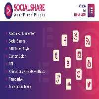 دانلود افزونه Social Share برای المنتور