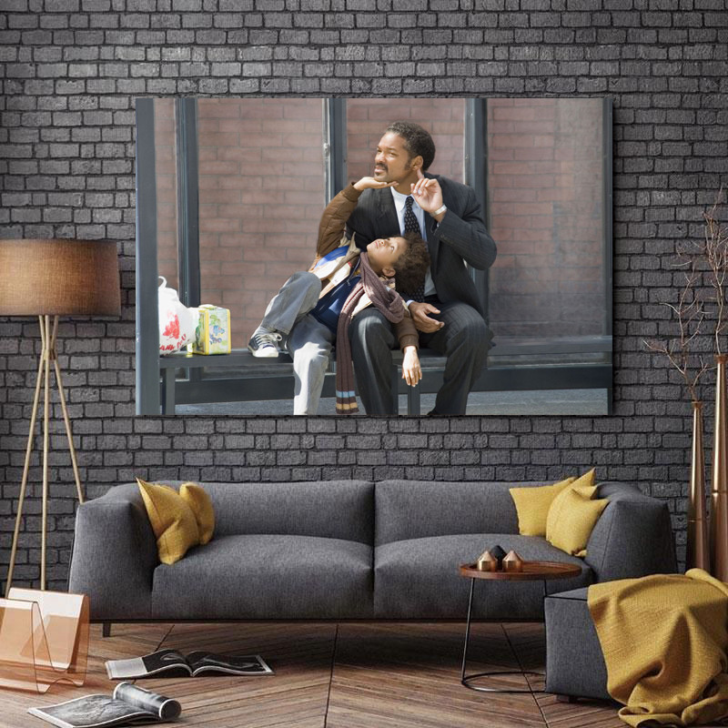 تابلو شاسی طرح سینما مدل در جستجوی خوشبختی کد 426 | دنیای قاب