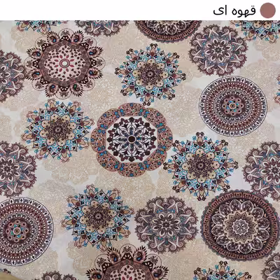 سرویس ملحفه سندس مدل خورشیدی کد F121 یکنفره دو تکه