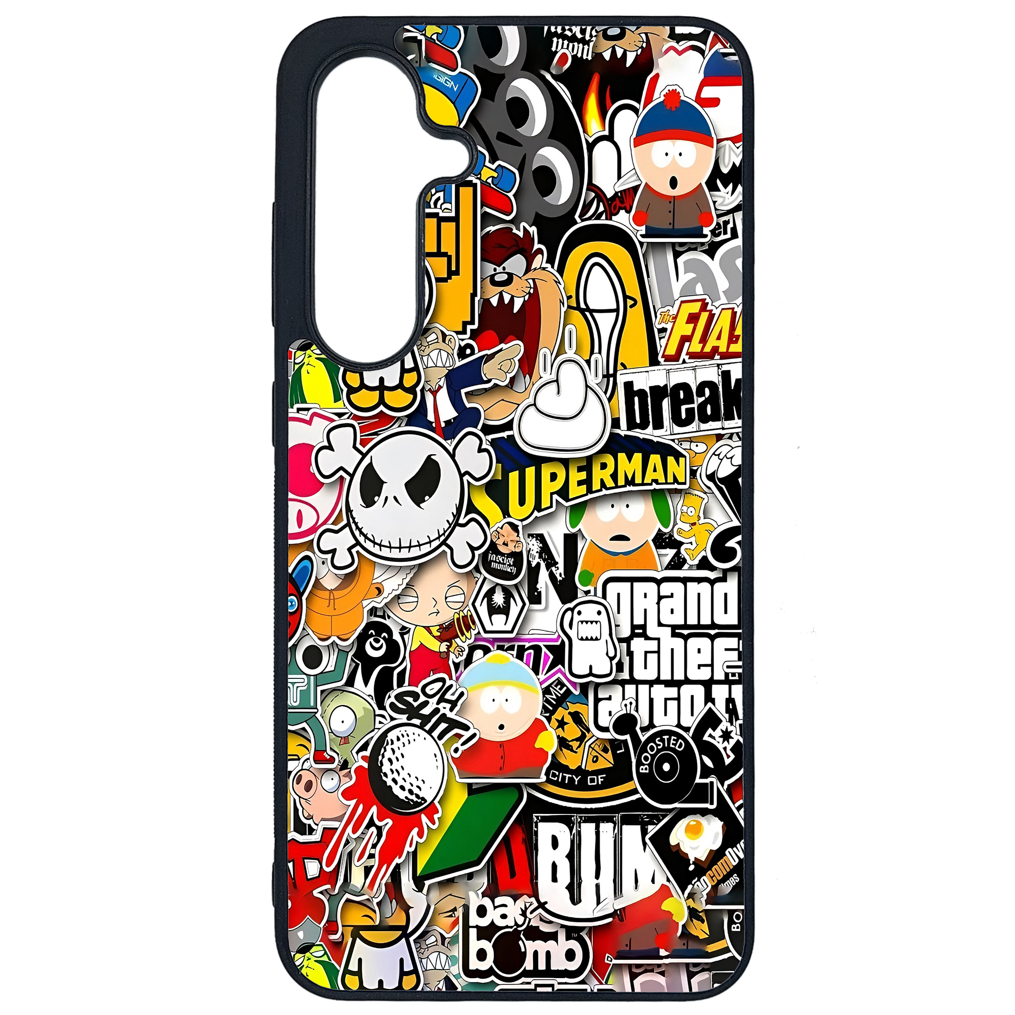 کاور طرح Grafitty کد G-050 مناسب برای گوشی موبایل سامسونگ Galaxy S24 FE | دیجی قاب دونی