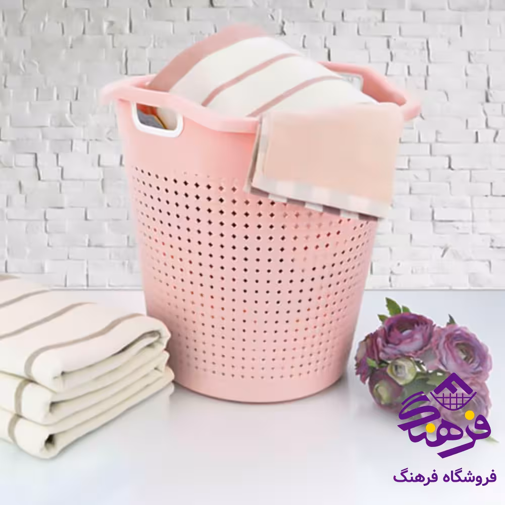 سبد رخت گرد متوسط طرح مایا هوم کت