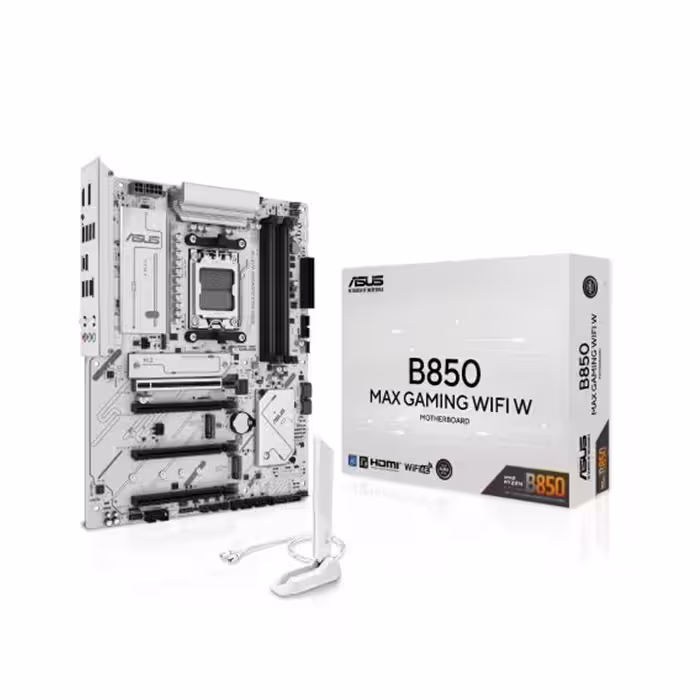 مادربرد ایسوس گیمینگ سفید مدل  B850 MAX GAMING WIFI6