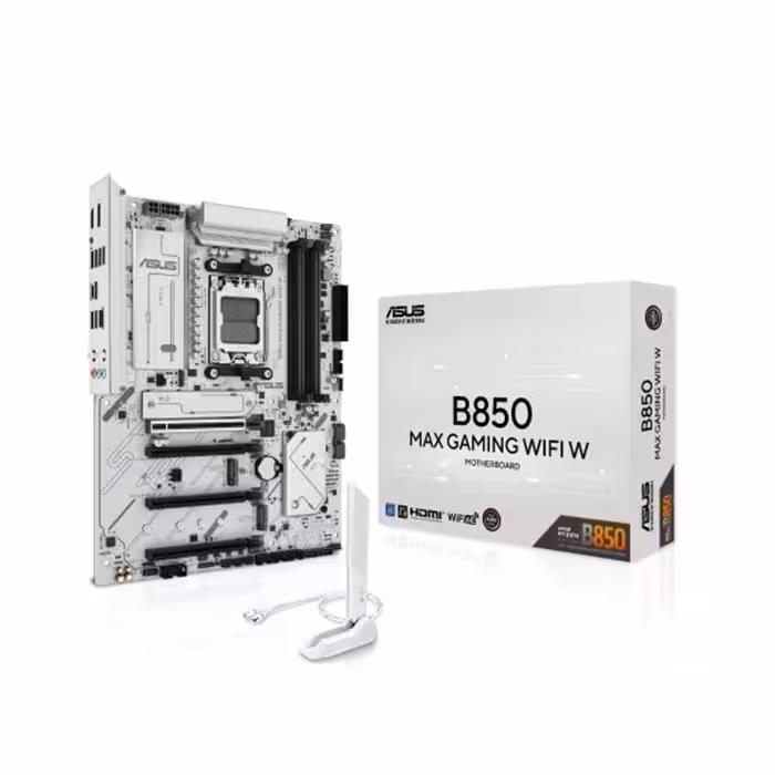 مادربرد ایسوس گیمینگ سفید مدل  B850 MAX GAMING WIFI6