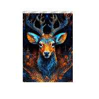 دفتر شطرنجی 100 برگ طرح Deer 2 | چاوه