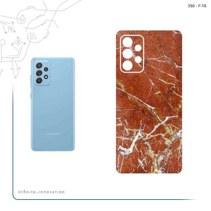 برچسب پوششی ماهوت مدل Red Marble مناسب برای گوشی موبایل سامسونگ Galaxy A53 5G