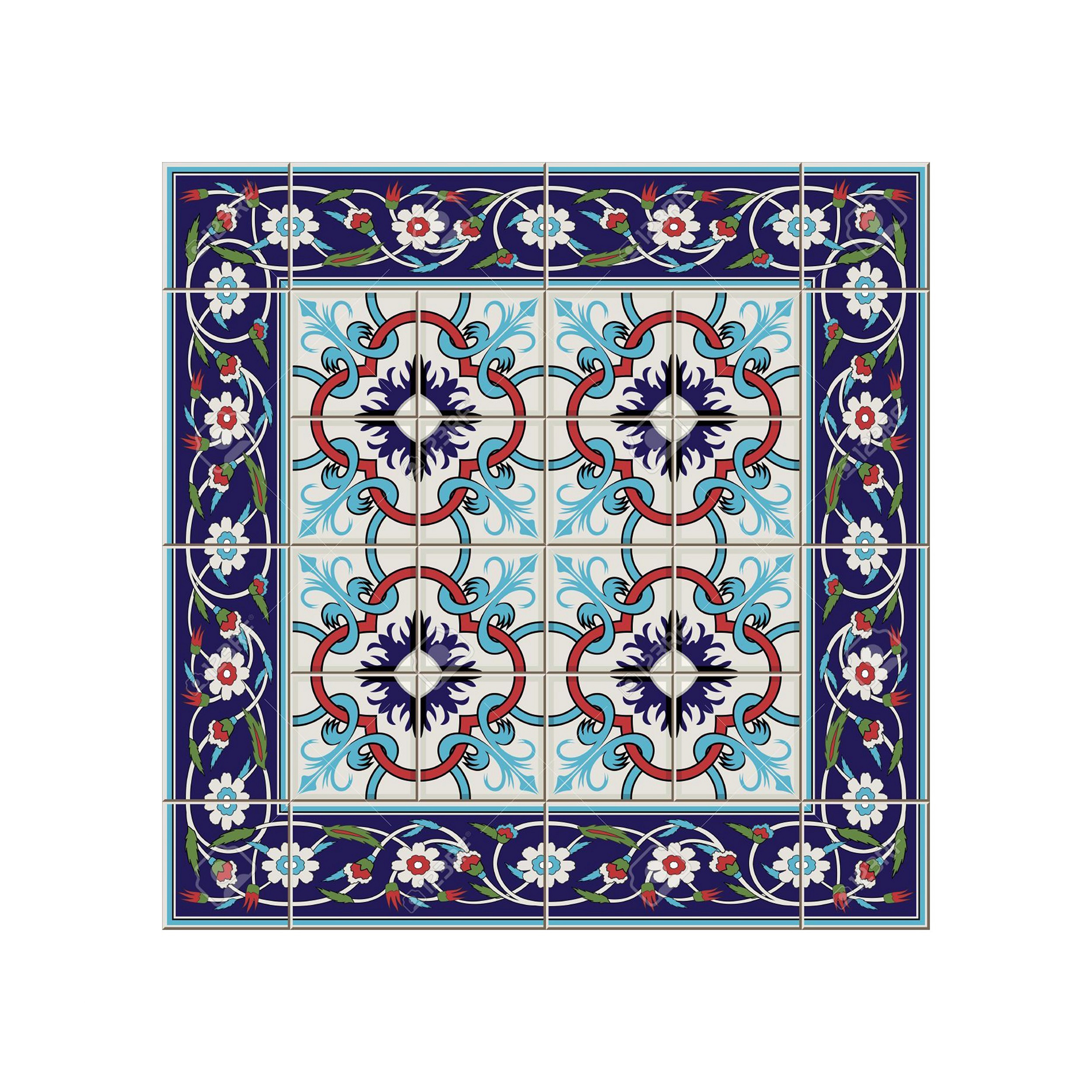 کاشی گلاک  مدل سبک سنتی ایرانی کد TT38