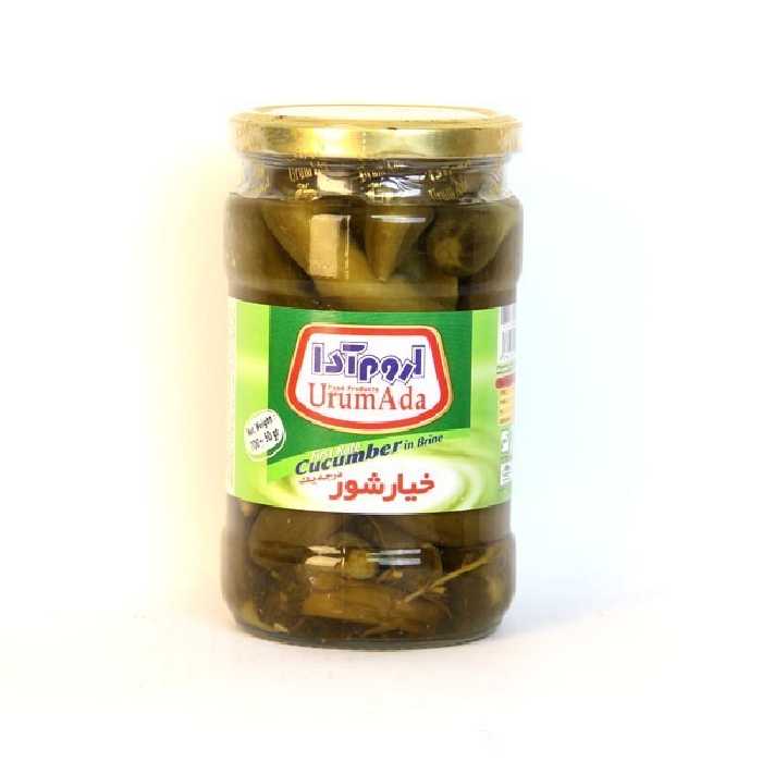 خیار شور درجه یک 700g شیشه اروم آدا | فروشگاه اینترنتی تاتا کالا
