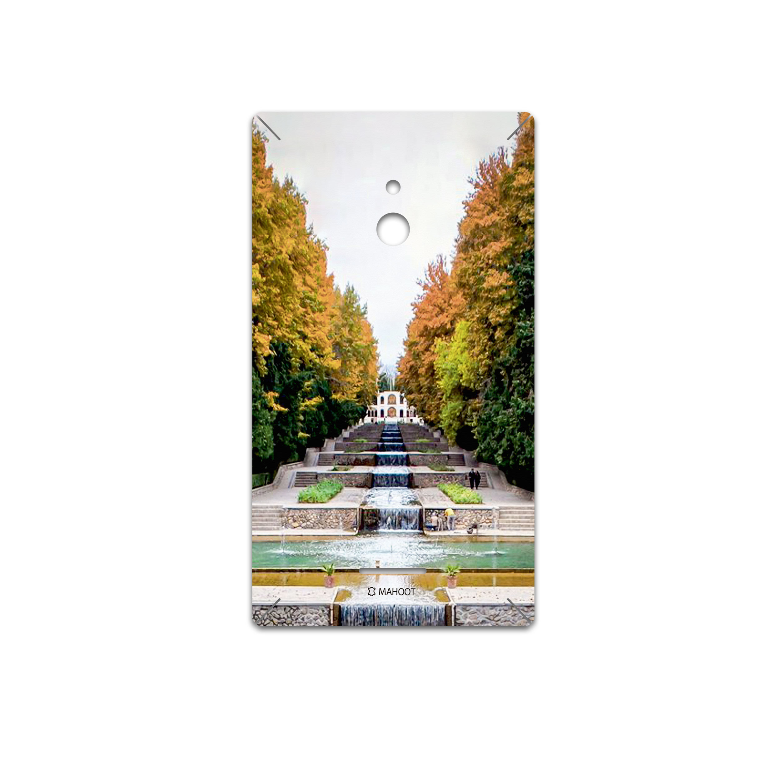 برچسب پوششی ماهوت مدل SHAHZADEH-Garden مناسب برای گوشی موبایل نوکیا XL