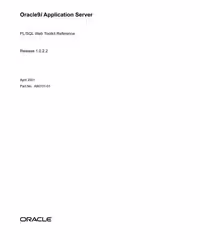 خرید و دانلود نسخه کامل کتاب Oracle PL/SQL Web Toolkit Reference