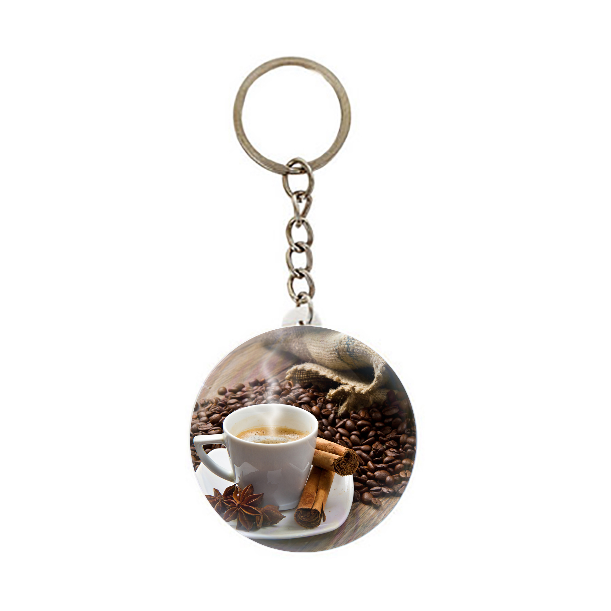 جاکلیدی عرش مدل قهوه Coffee کد Asj2191