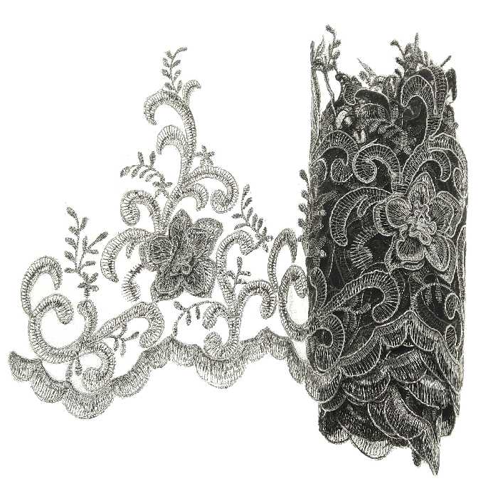 نوار یراق برجسته لمه مدل Y5504 طول 2 متر