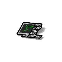 استیکر تزئینی موبایل و تبلت لولو مدل برنامه نویسی کد 213