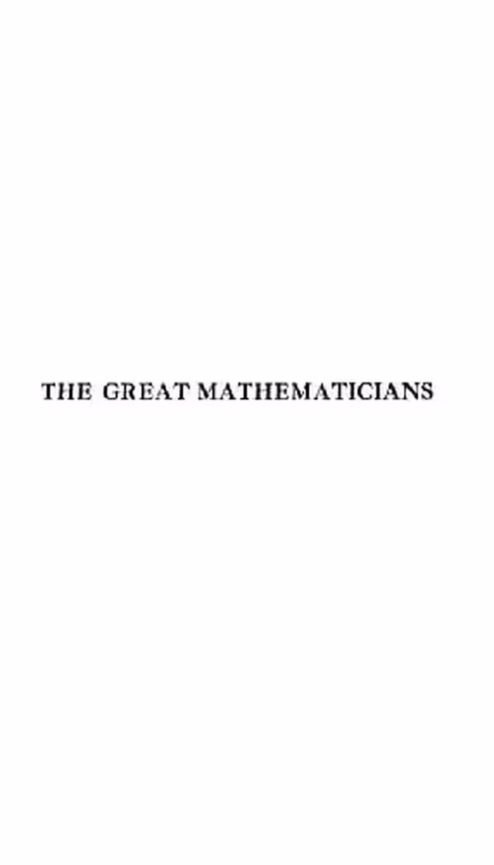 خرید و دانلود نسخه کامل کتاب The Great Mathematicians