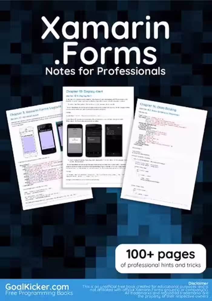 خرید و دانلود نسخه کامل کتاب Xamarin.Forms Notes for Professionals book