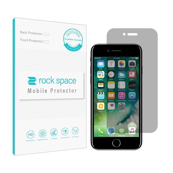 گلس آیفون 7 پلاس (iPhone 7 Plus) مدل نانو هیدروژل پرایوسی برند راک اسپیس کد S
