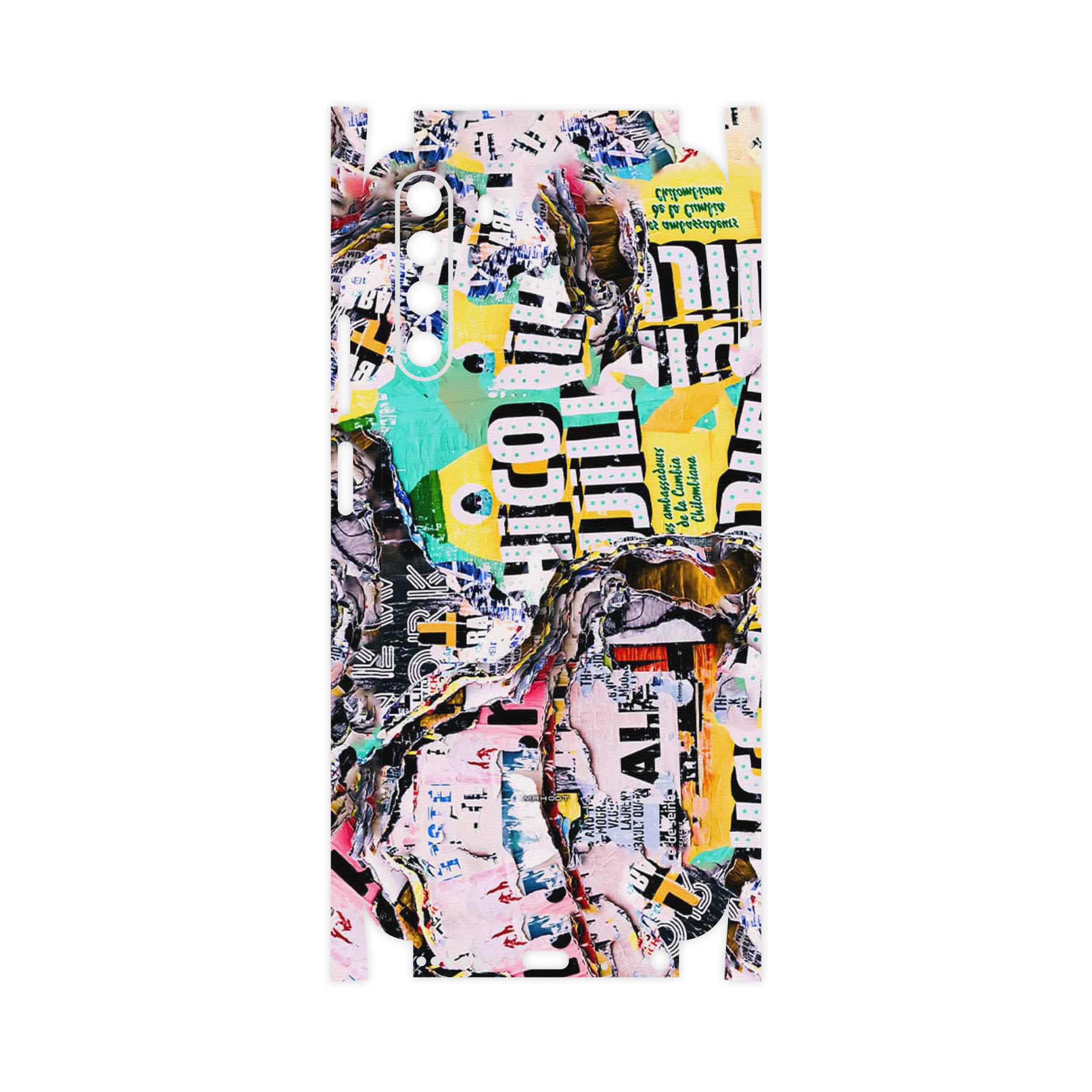 برچسب پوششی ماهوت مدل Collage of Teared Paper-FullSkin مناسب برای گوشی موبایل جی پلاس X10