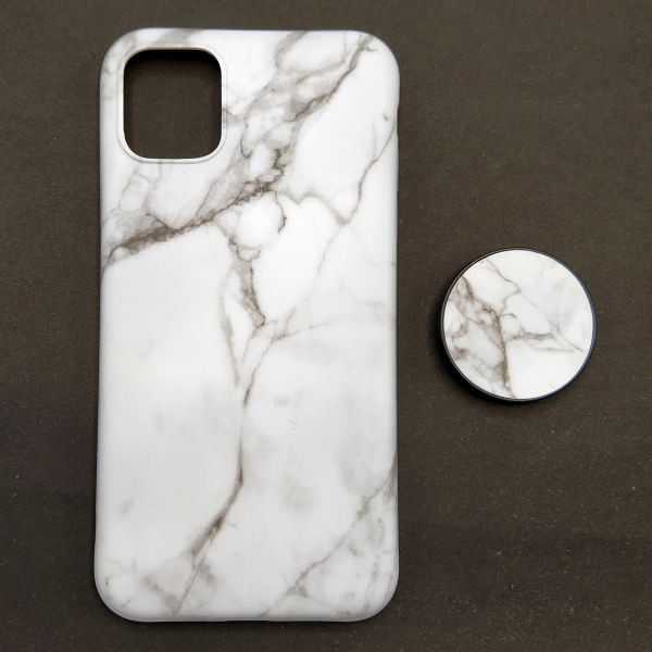 کاور مدل ماربل کد 03 مناسب برای گوشی موبایل اپل iPhone 11 Pro Max به همراه پایه نگهدارنده
