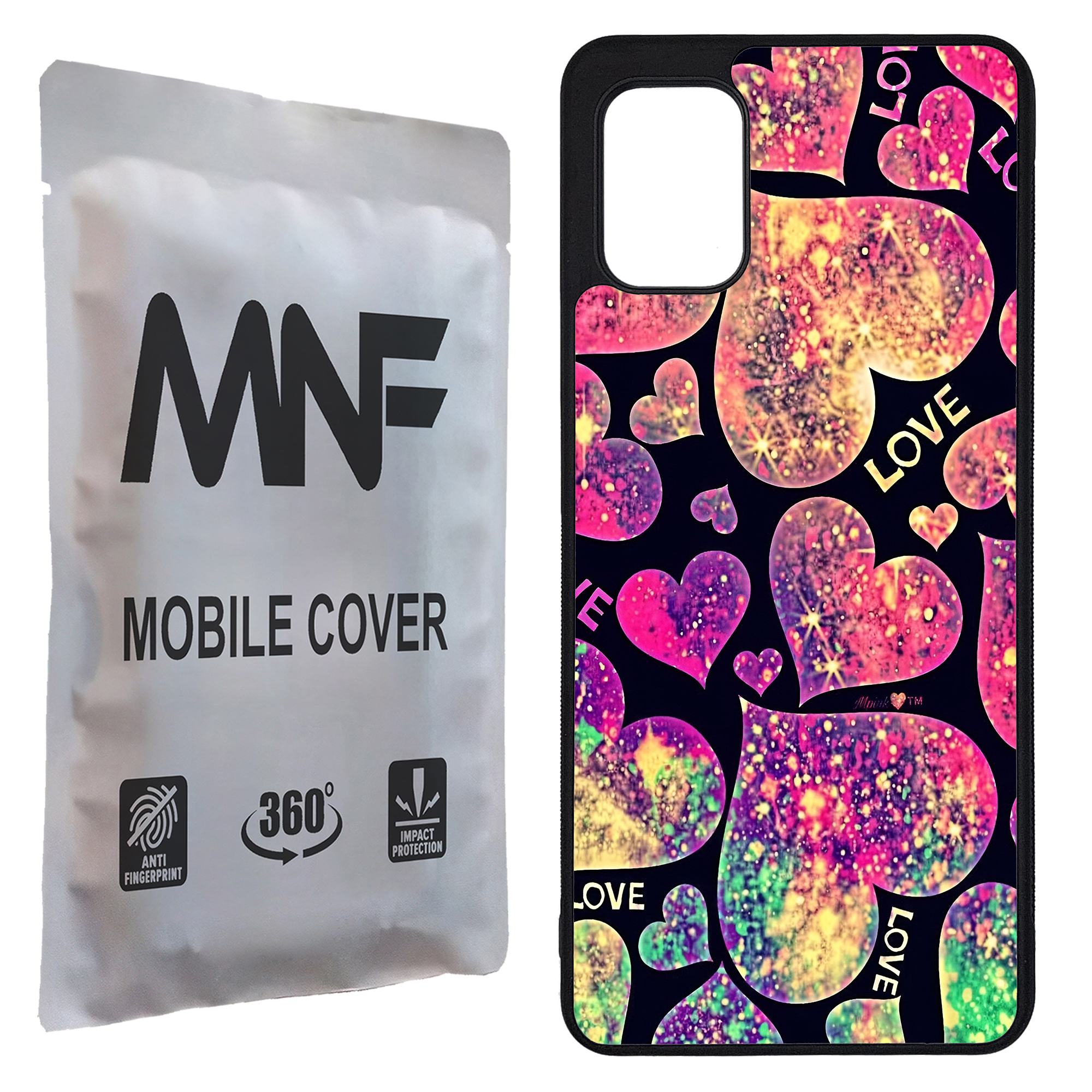 کاور ام ان اف طرح قلبی LOVE کد P-011 مناسب برای گوشی موبایل سامسونگ Galaxy A31