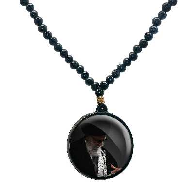 گردنبند پرمانه طرح تصویر آیت الله خامنه ای کد pmd.11690 مدل دو طرفه