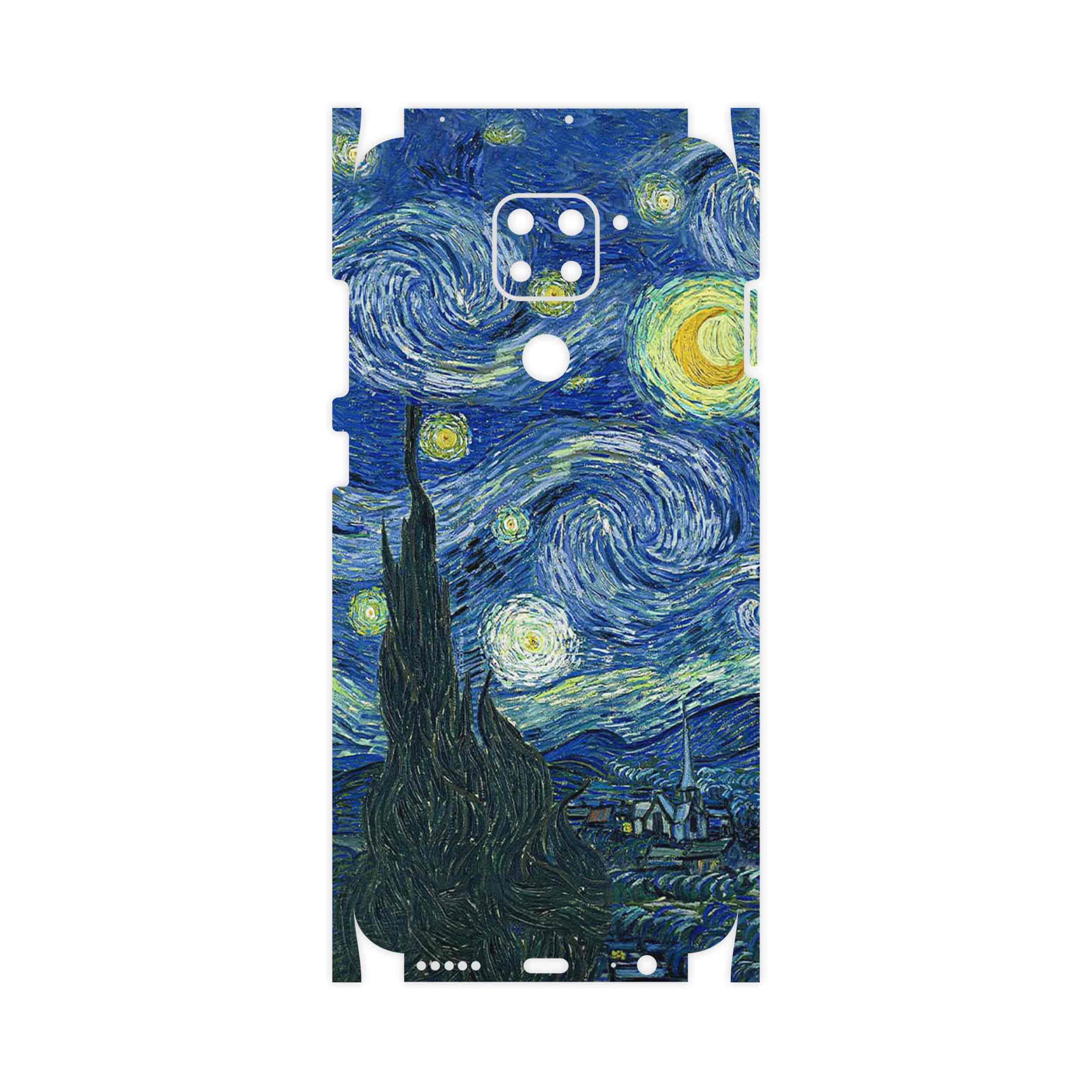 برچسب پوششی ماهوت مدل The Starry Night of van Gogh-FullSkin مناسب برای گوشی موبایل شیائومی Redmi Note 9