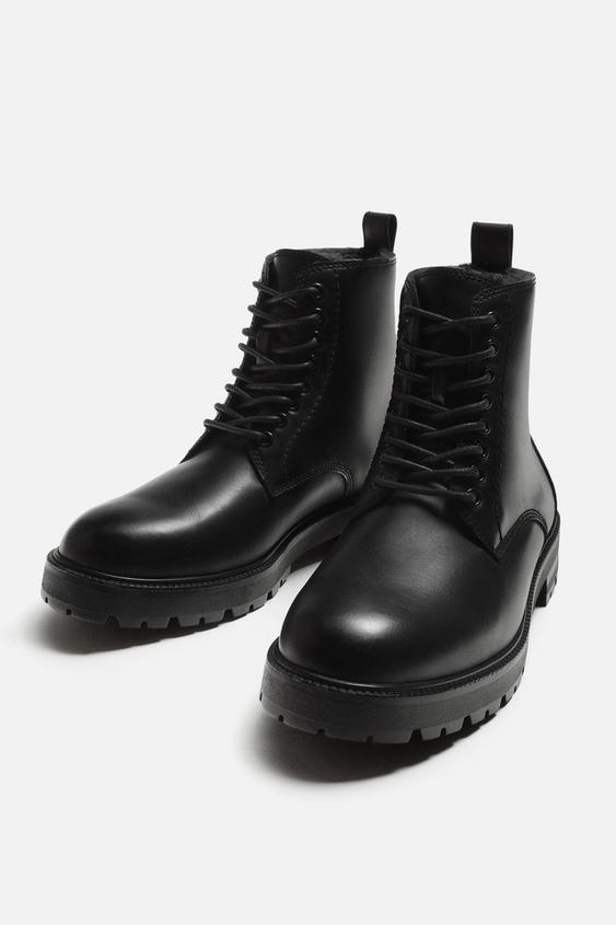 نیمبوت مردانه زارا LACE-UP BOOTS | تهران زارا TehranZara