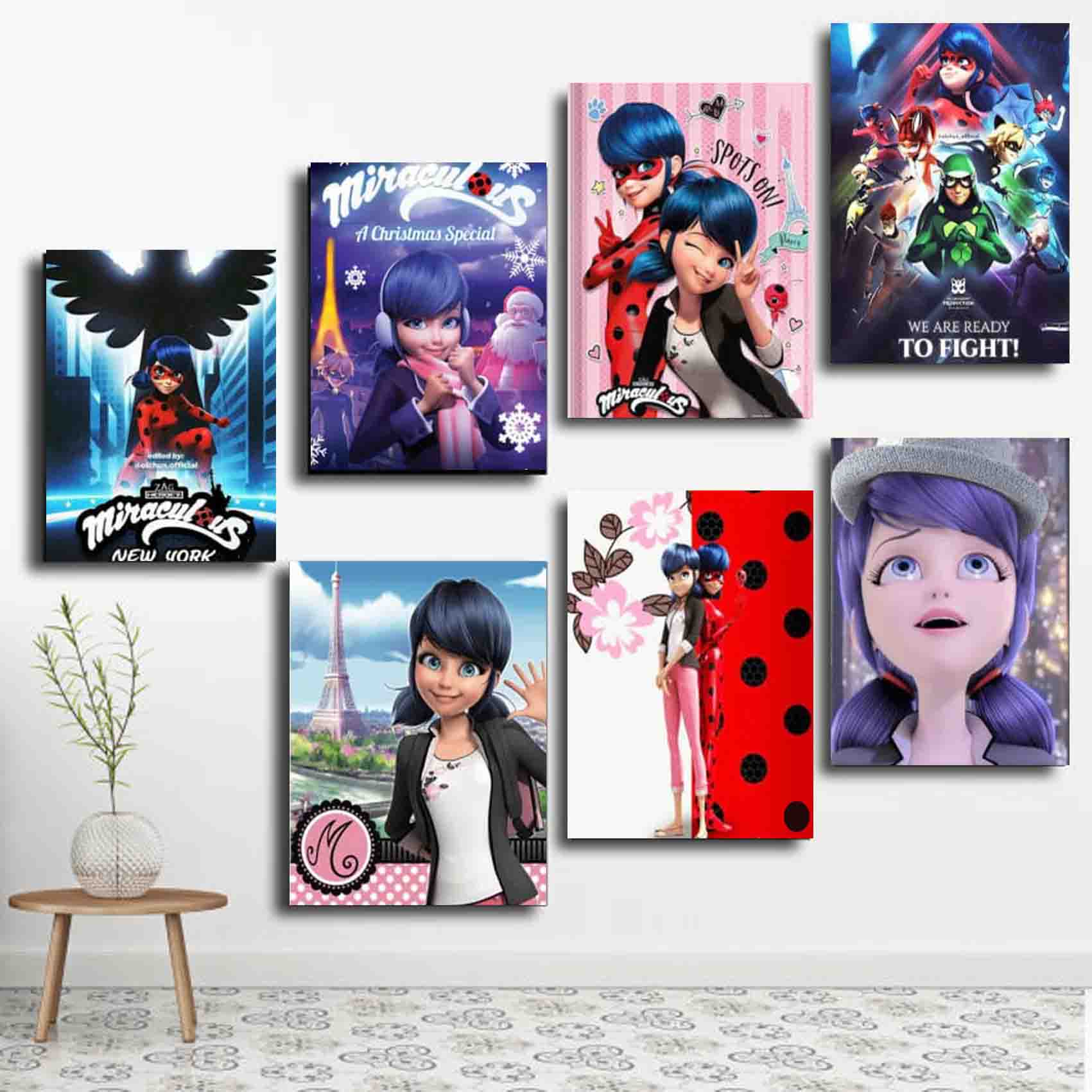 تابلو شاسی رادکس طرح دختر کفش دوزکی مجموعه هفت عددی مدل 3102