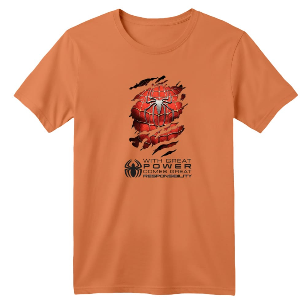 تی شرت آستین کوتاه بچگانه مدل مرد عنکبوتی کد 22 رنگ گلبهی