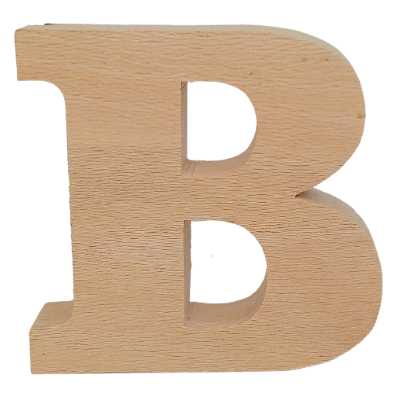 دکوری مدل حرف B چوبی