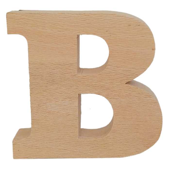 دکوری مدل حرف B چوبی