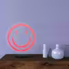 چراغ رومیزی مدل  ریموت دار SMILE-GL_RD-GLASS