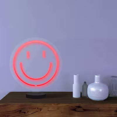 چراغ رومیزی مدل  ریموت دار SMILE-GL_RD-GLASS