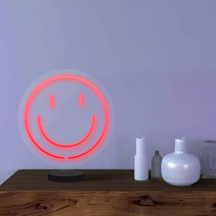 چراغ رومیزی مدل  ریموت دار SMILE-GL_RD-GLASS