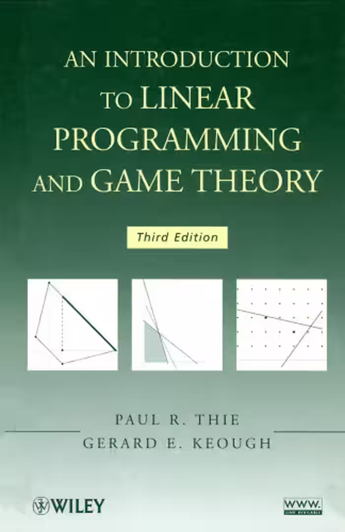 خرید و دانلود نسخه کامل کتاب An Introduction to Linear Programming and Game Theory