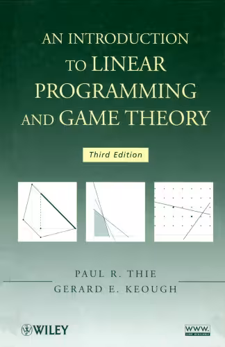 خرید و دانلود نسخه کامل کتاب An Introduction to Linear Programming and Game Theory