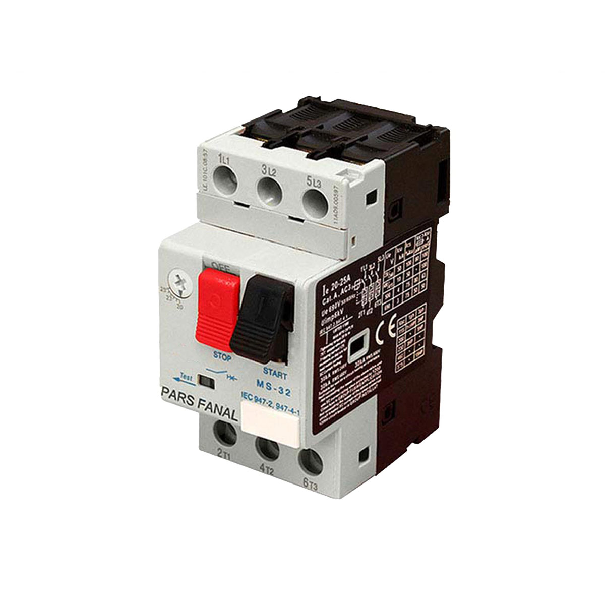کلید حرارتی رنج 6 تا 10 آمپر پارس فانال مدل MS32